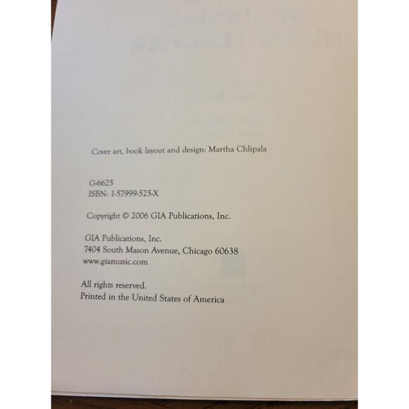 HANDBOOK FOR THE BEGINNING MUSIC TEACHER By Colleen M. Conway spiral PB book - Picture 5 of 7